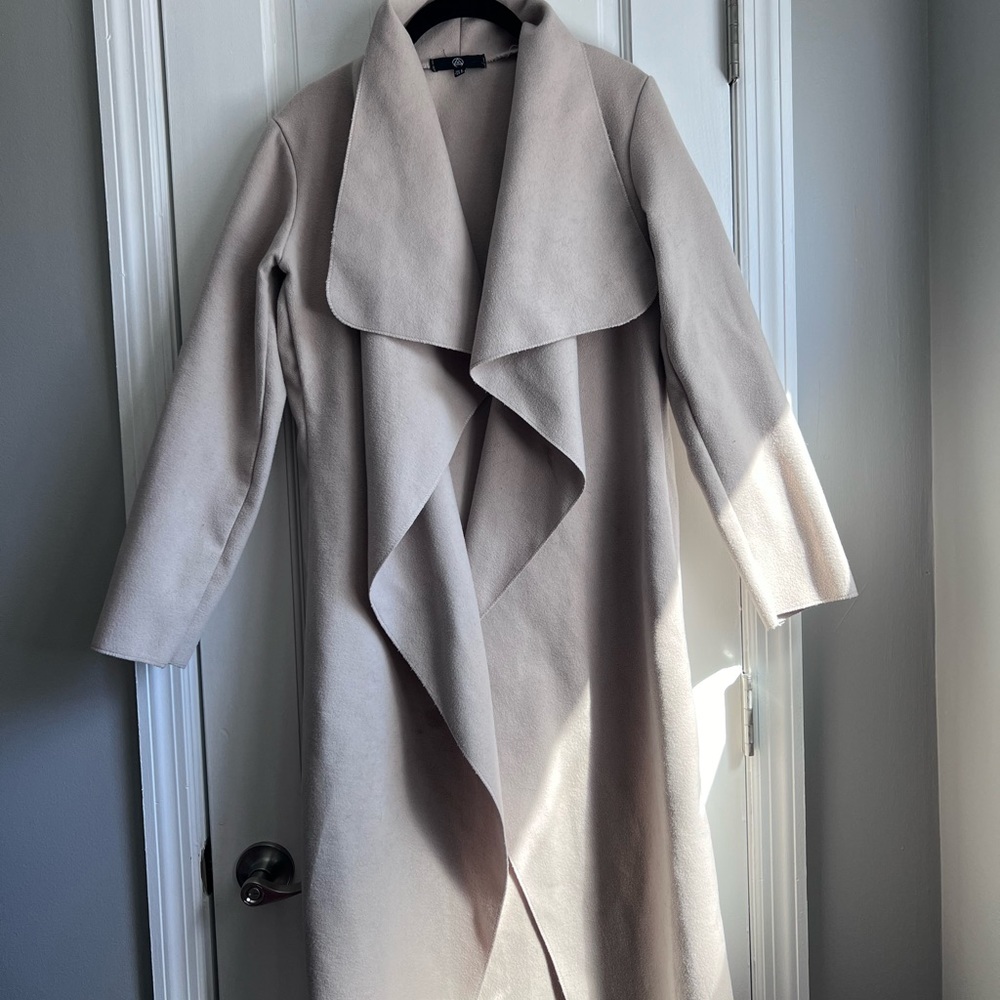 Misguided light trench coat beige